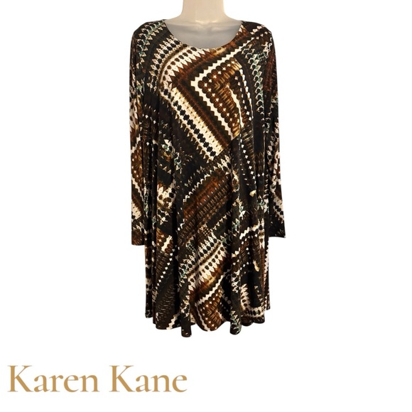 Karen Kane Dresses & Skirts - Karen Kane PERFECT for FALL!!  STYLISH & COMFY DRESS    SIZE: LARGE   #CL